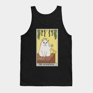 Cat Tarot Card - The Magician Tank Top